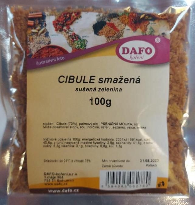 Trvanlivé potraviny - Dafo Cibule smažená 100g