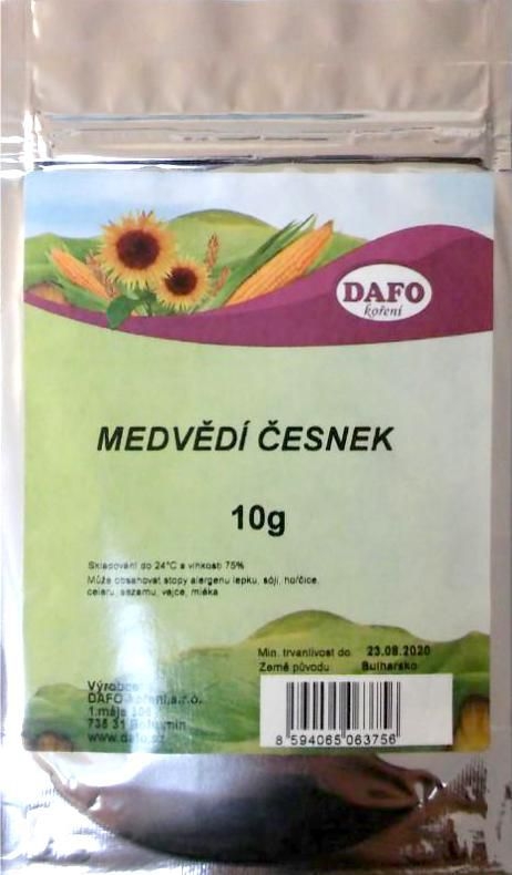 Trvanlivé potraviny - Dafo Medvědí česnek 10 g