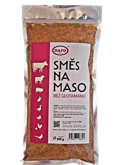 Trvanlivé potraviny - Dafo Směs na maso bez glutamanu 500g