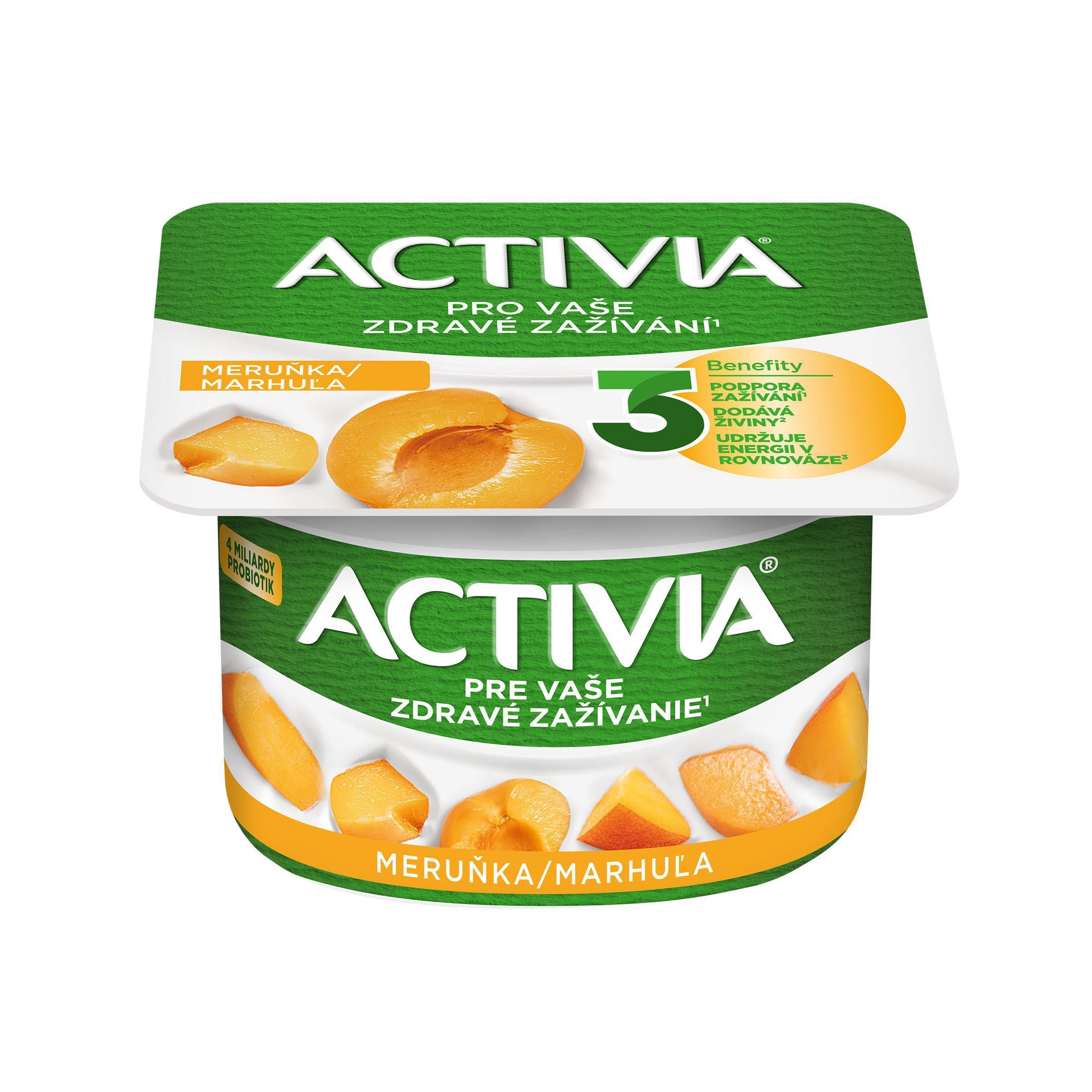 Mléčné a chlazené - Danone Activia Probiotický jogurt meruňka 120 g