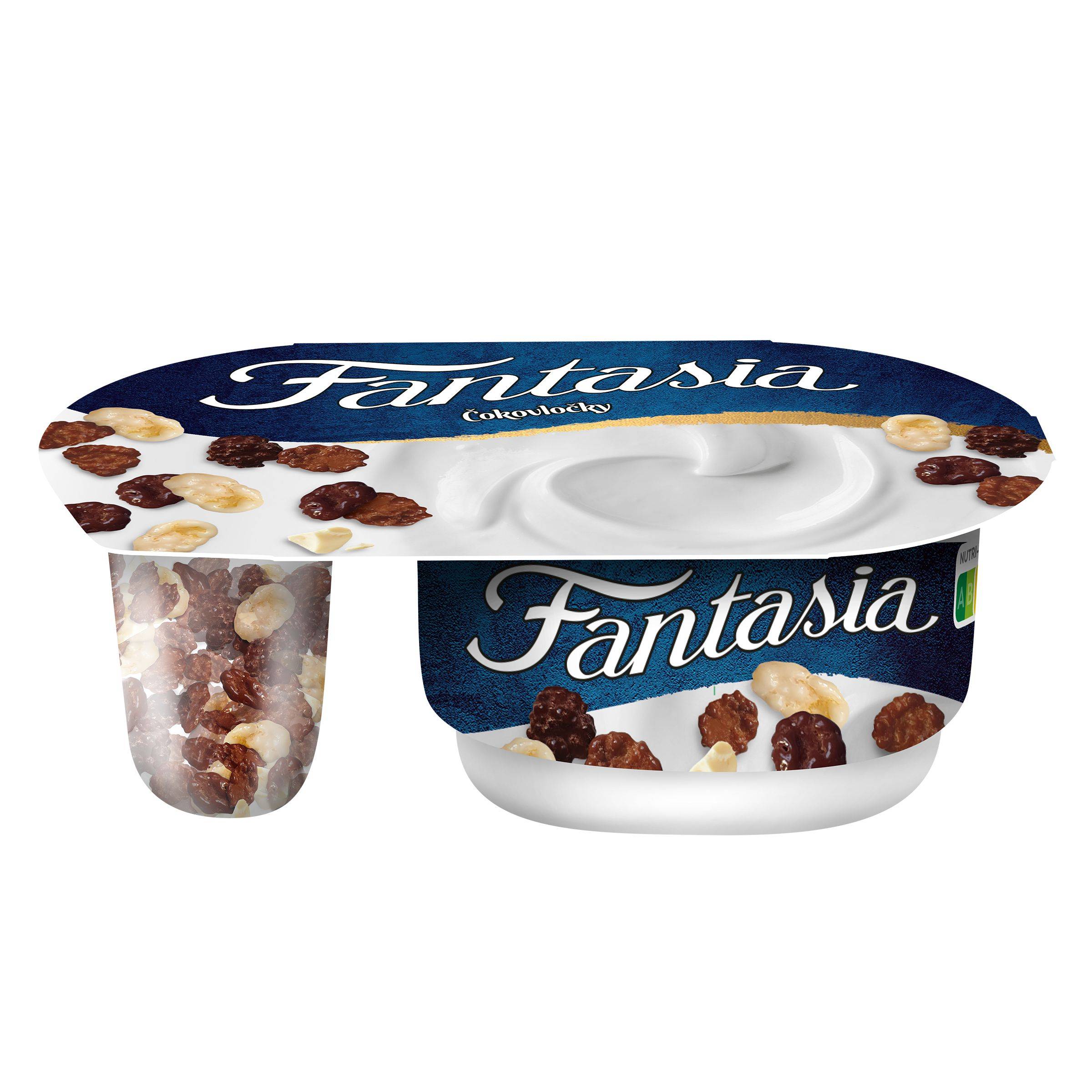 Mléčné a chlazené - Danone Fantasia Jogurt s čokovločkami 106 g