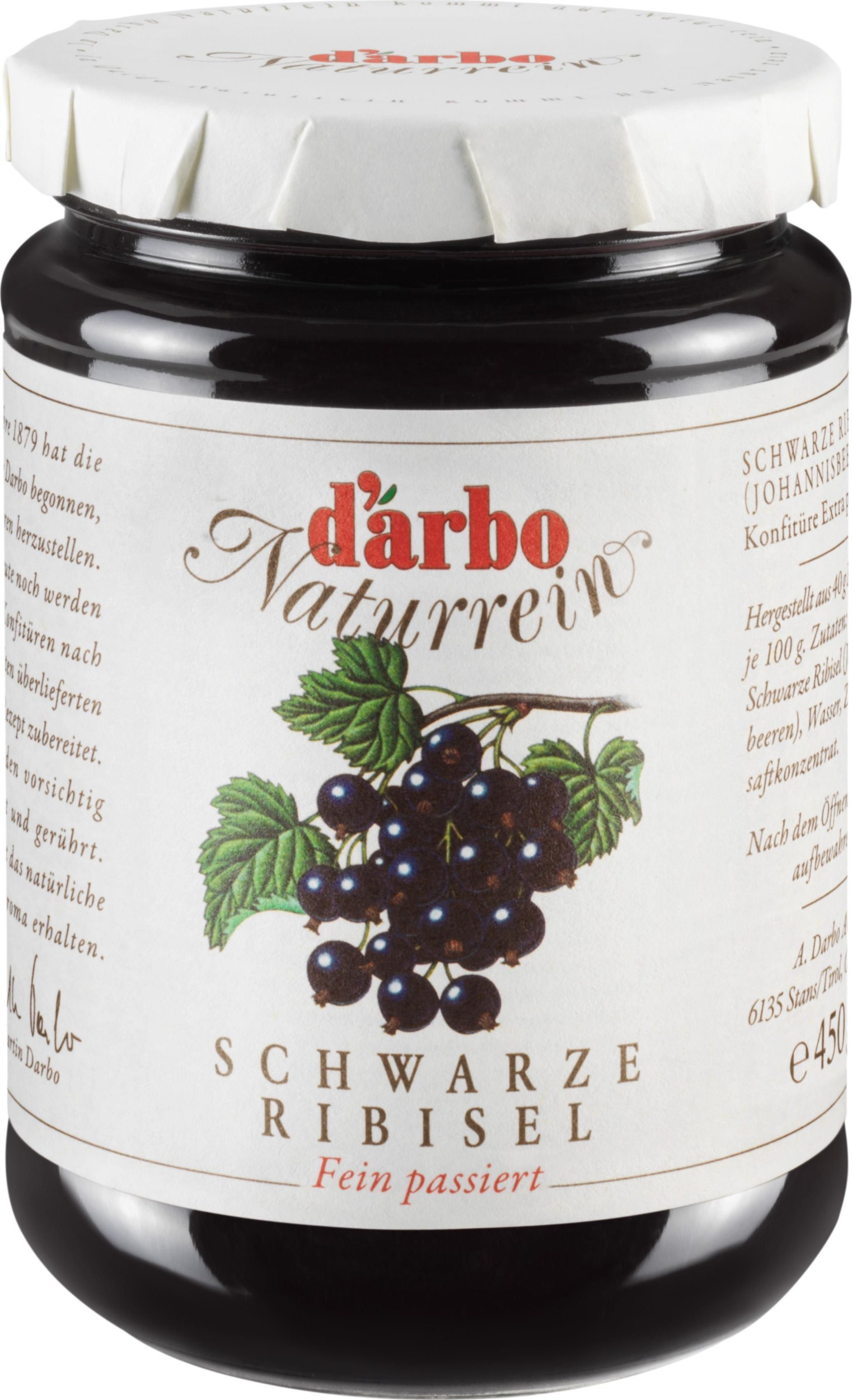 Trvanlivé potraviny - Darbo Džem černý rybíz 450g