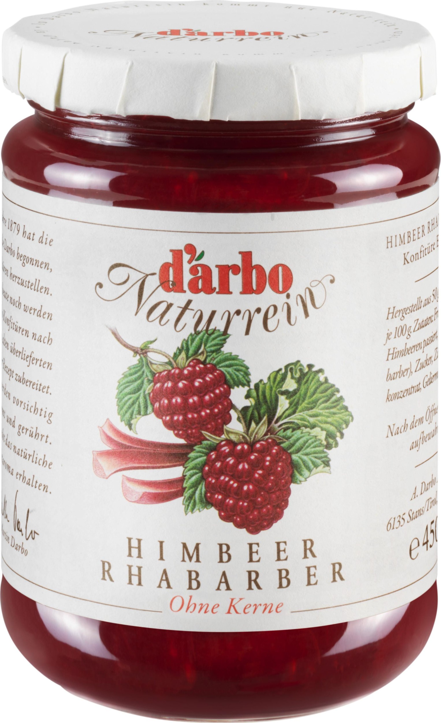 Trvanlivé potraviny - Darbo Džem malina, rebarbora 450g