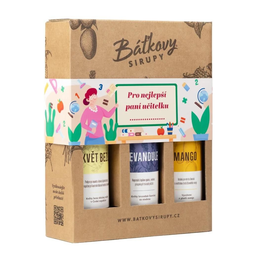 Nápoje - Dárková sada pro paní učitelku 3x500ml
