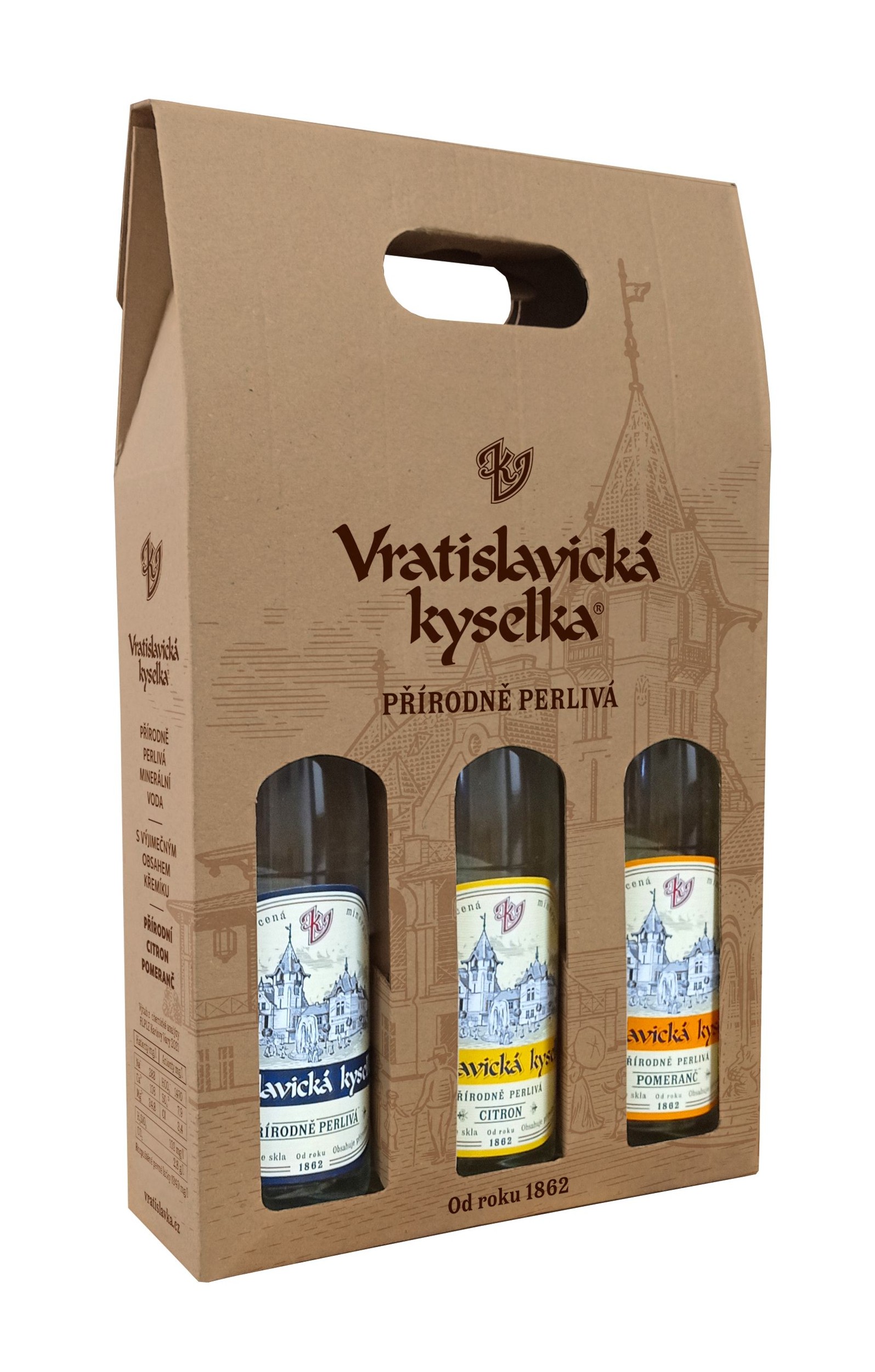Dárkové balení Vratislavická kyselka 3x750 ml