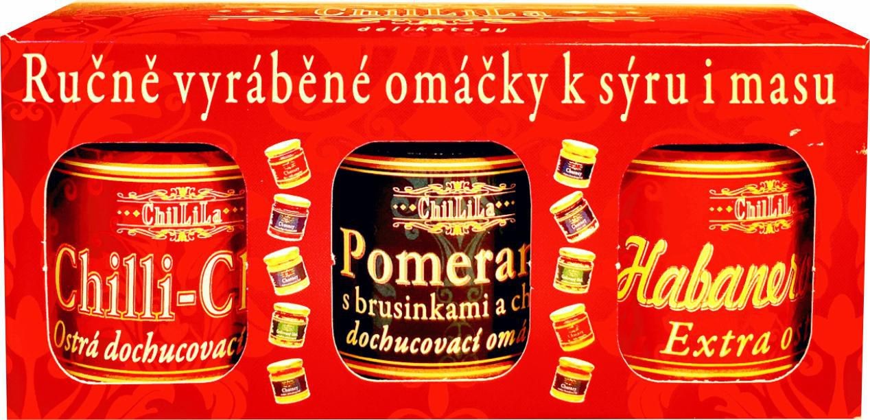 Trvanlivé potraviny - Dárkový box Chillila Red 3x60ml