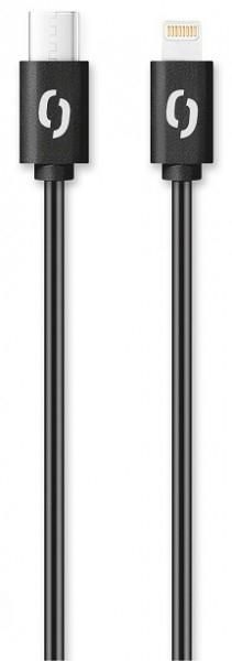 Datový kabel Aligator Power 3A, USB-C/Lightning, 1m černý-0