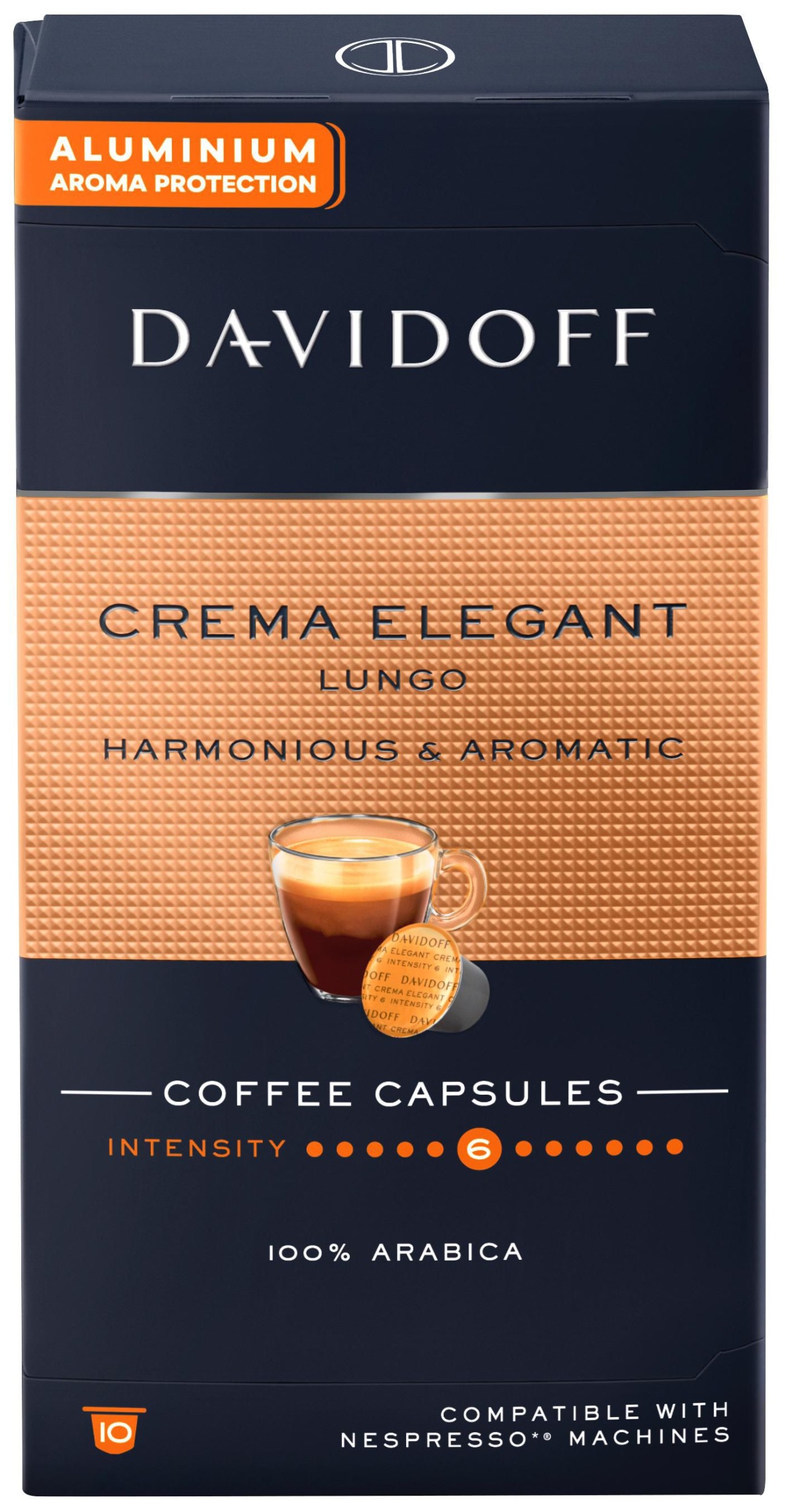 Nápoje - Davidoff Crema Elegant kapsle 55g