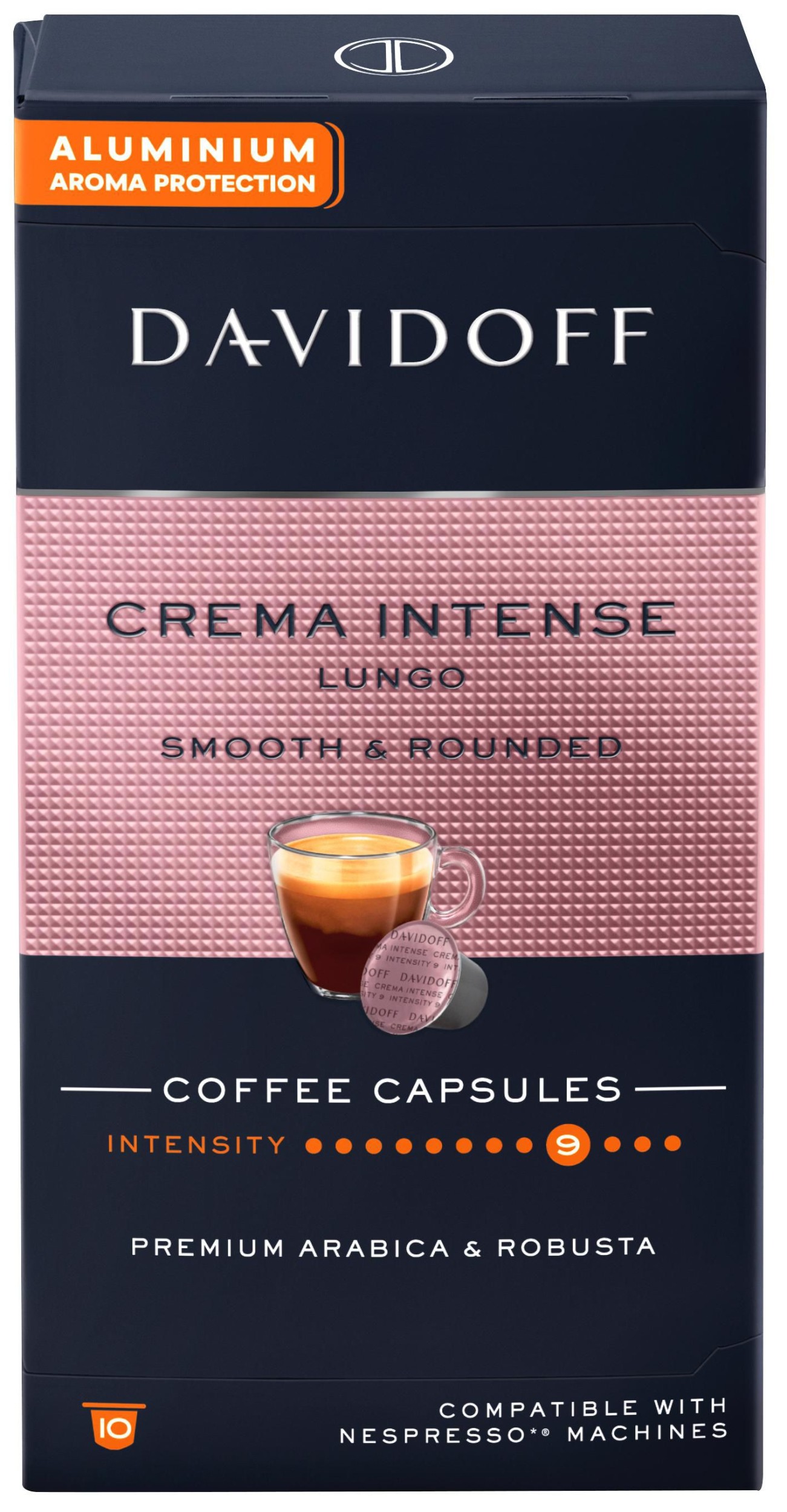 Nápoje - Davidoff Crema Intense kapsle 55g