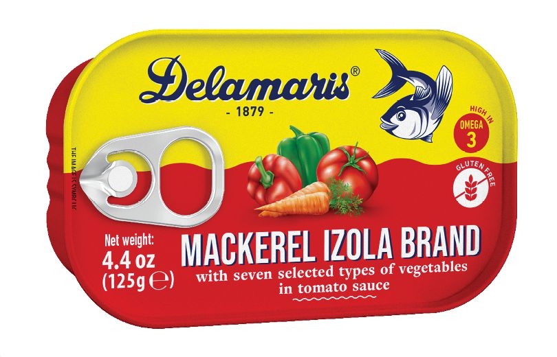 Trvanlivé potraviny - Delamaris Makrelový salát izola brand 125g