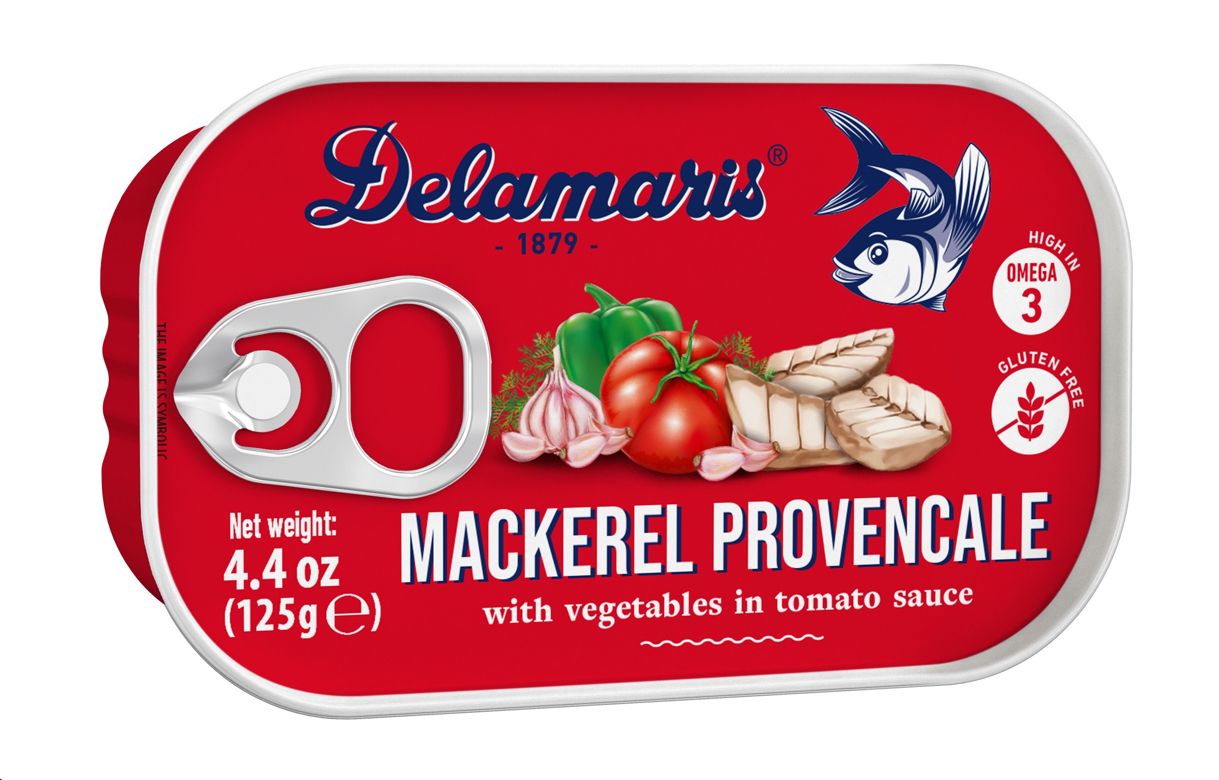 Trvanlivé potraviny - Delamaris Makrelový salát Provencale 125 g