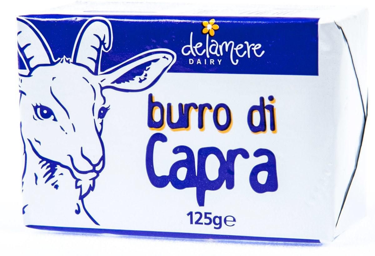 Mléčné a chlazené - Delamere Dairy Burro di Capra Máslo z kozího mléka solené 125 g