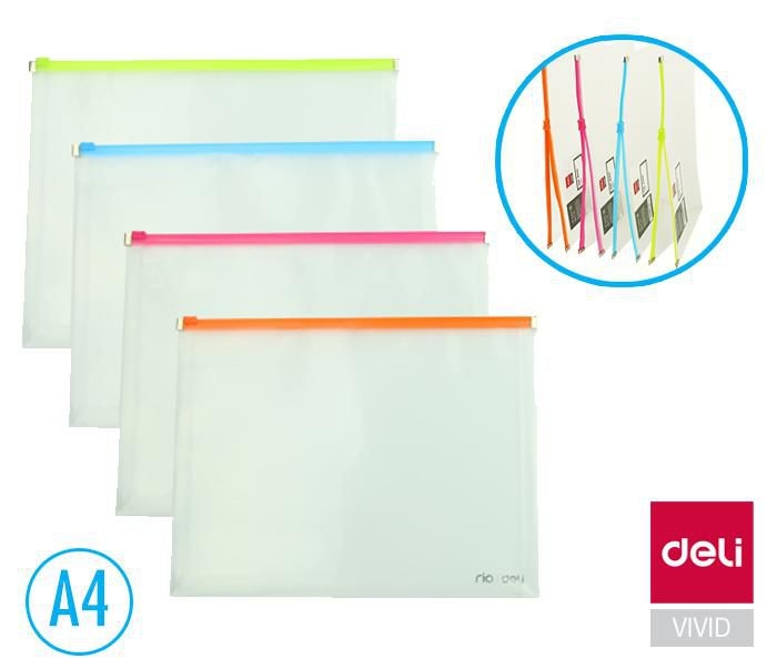 Domácnost a Zahrada - Deli Obal spisový se zipem A4, různé barvy