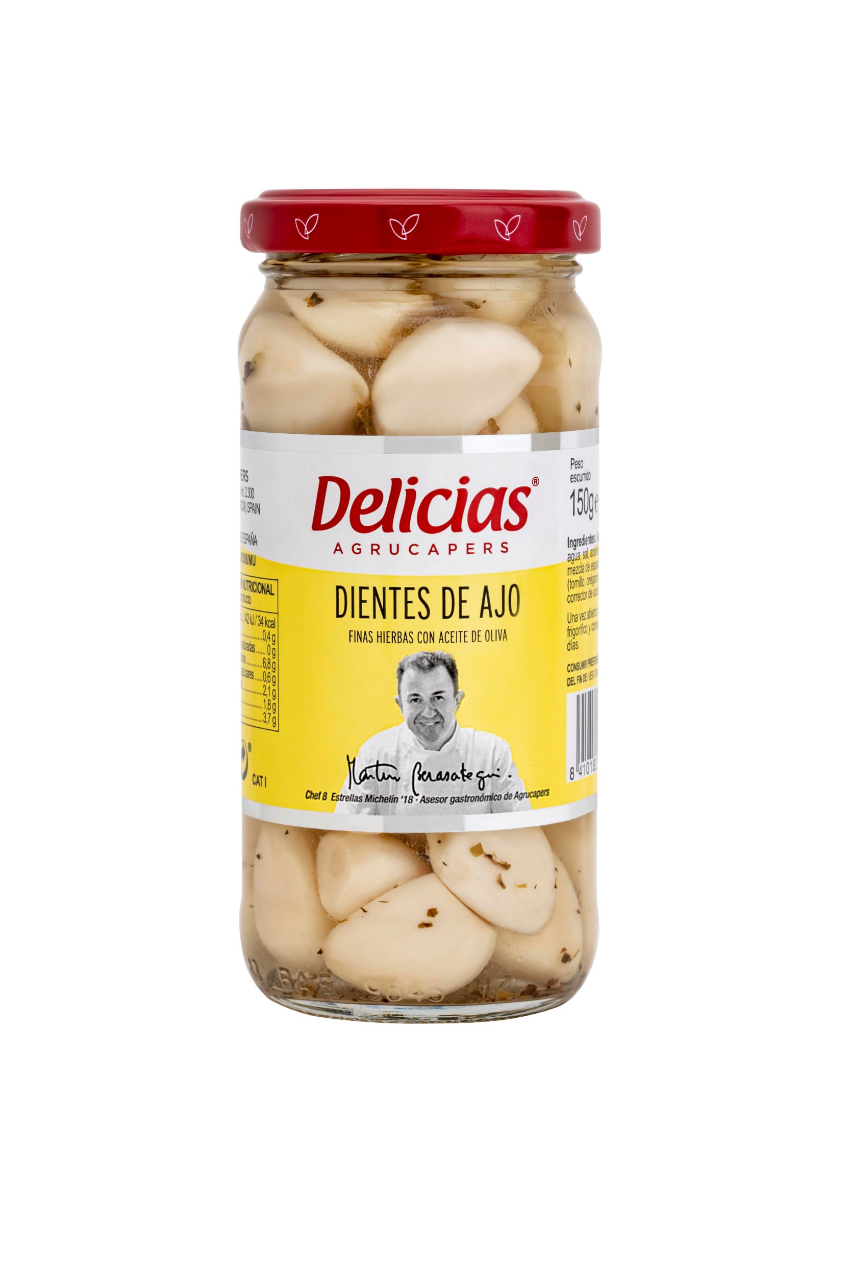 Trvanlivé potraviny - Delicias Česnek v bylinkovém nálevu 250 ml