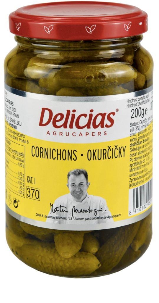 Trvanlivé potraviny - Delicias okurčičky Cornichons 370ml