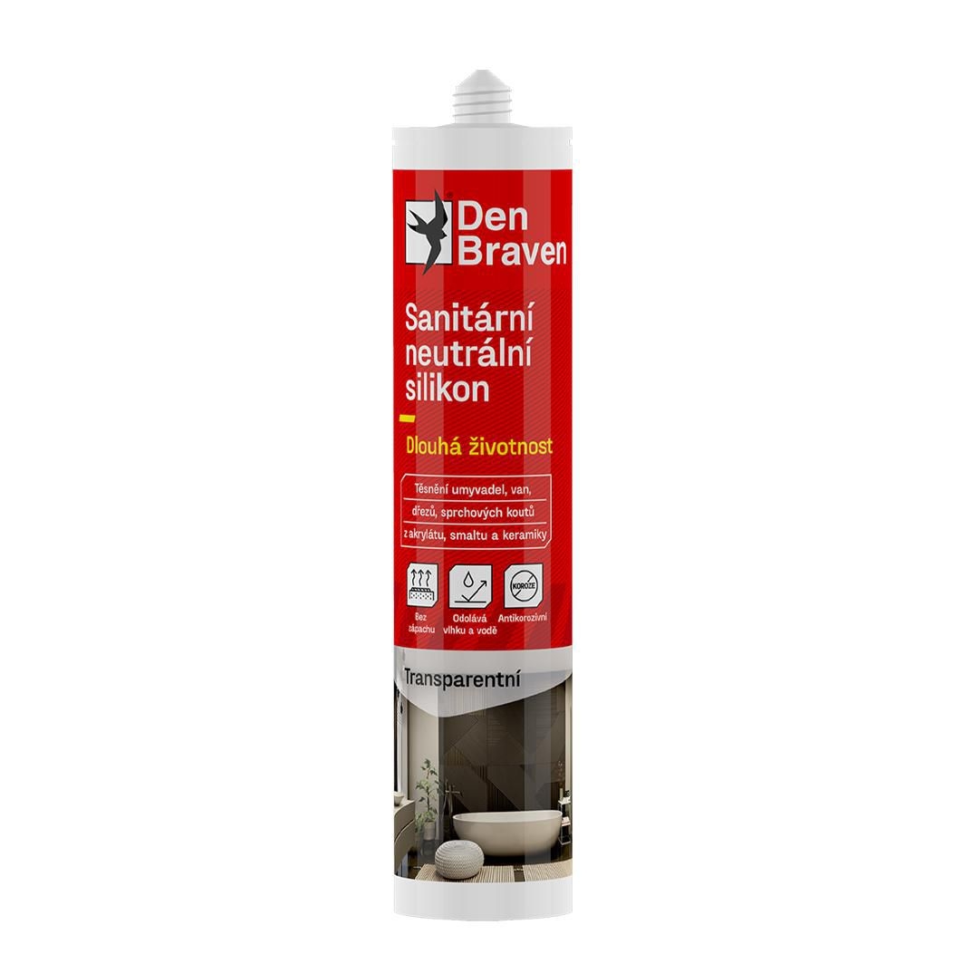 Den Braven Sanitární neutrální silikon 280ml transp.RL-2
