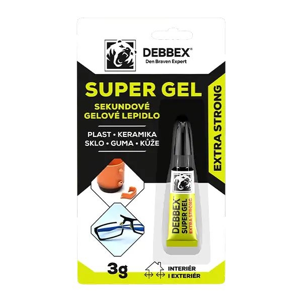 Domácnost a Zahrada - Den Braven Sekundové gelové lepidlo SUPER GEL 3g