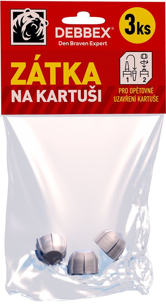 Domácnost a Zahrada - Den Braven Zátka na kartuši (šroubovací vršek) 3 ks