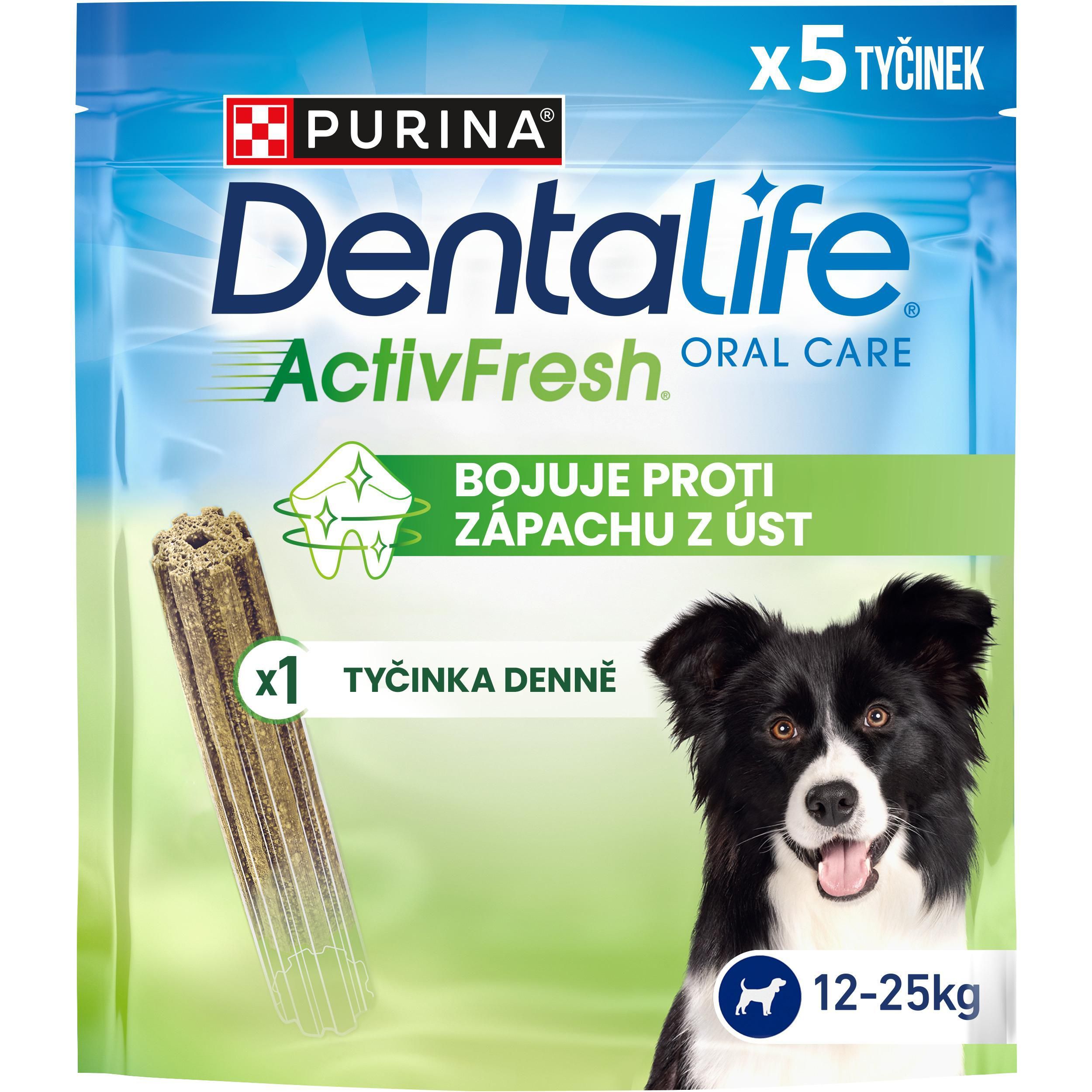 Svět zvířat - Dentalife ActivFresh dentální tyčinky pro psy Medium 115 g