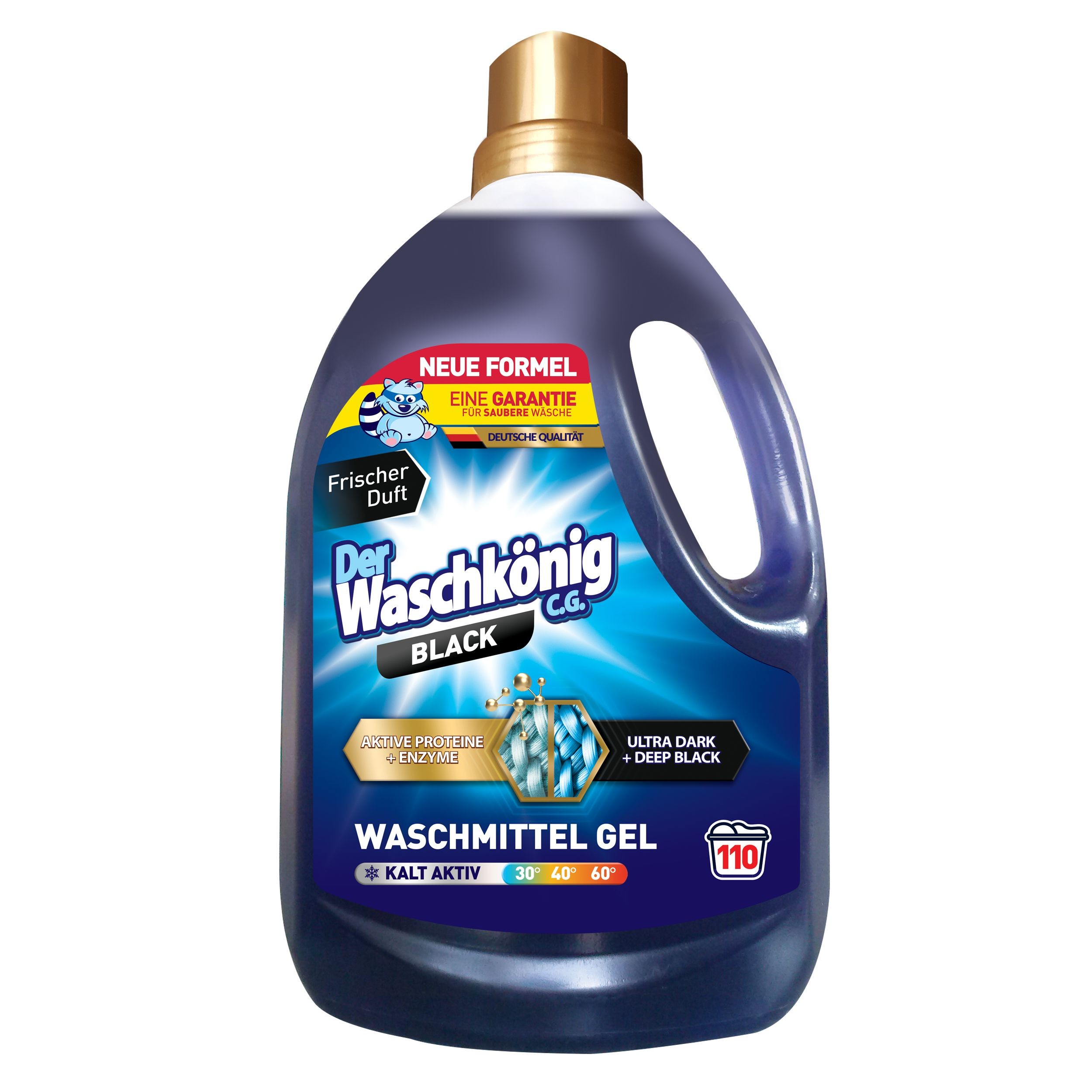 Drogerie a kosmetika - Der Waschkönig C.G. Prací gel 3,305 l Black 110 dávek