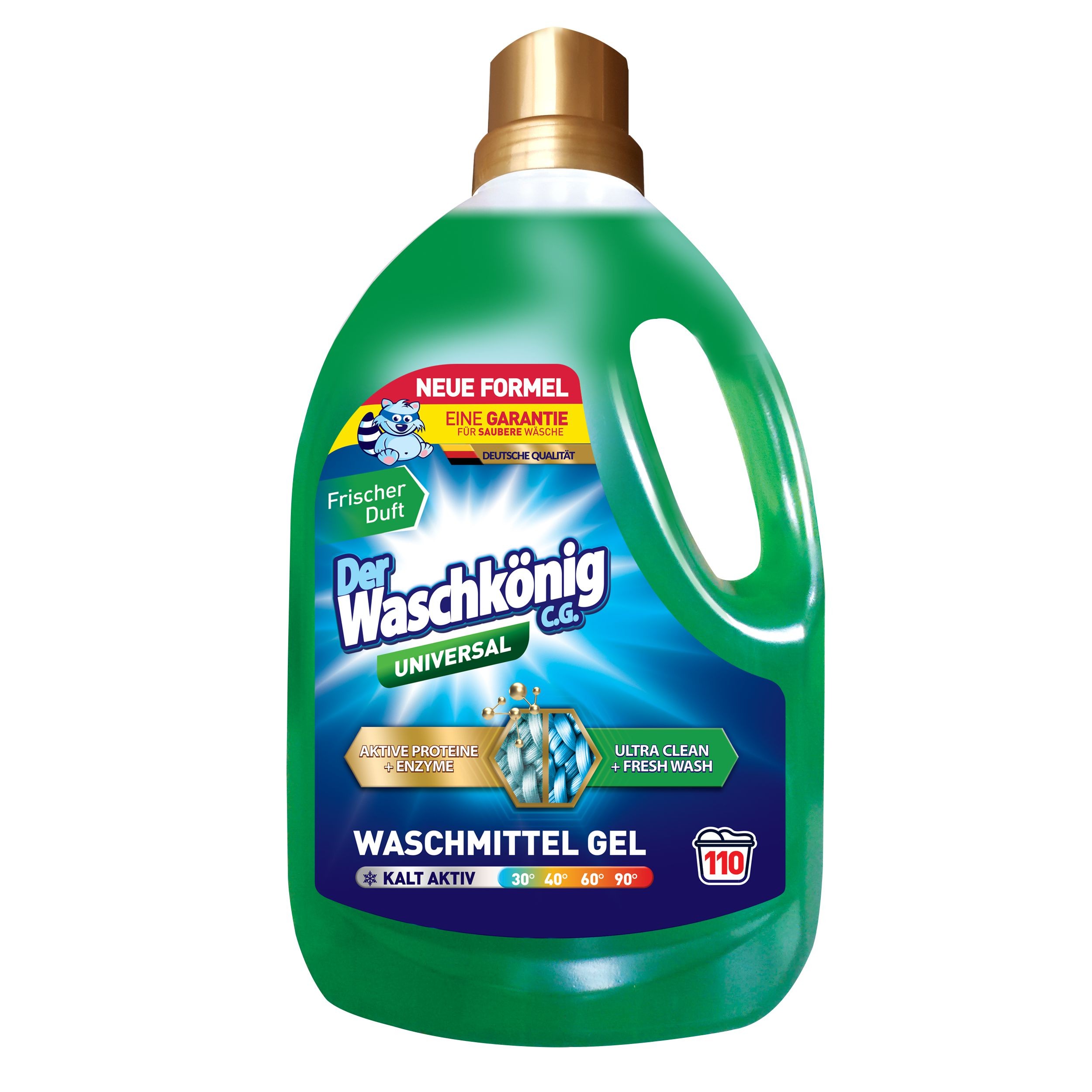 Drogerie a kosmetika - Der Waschkönig C.G. Prací gel 3,305 l Uni 110 dávek