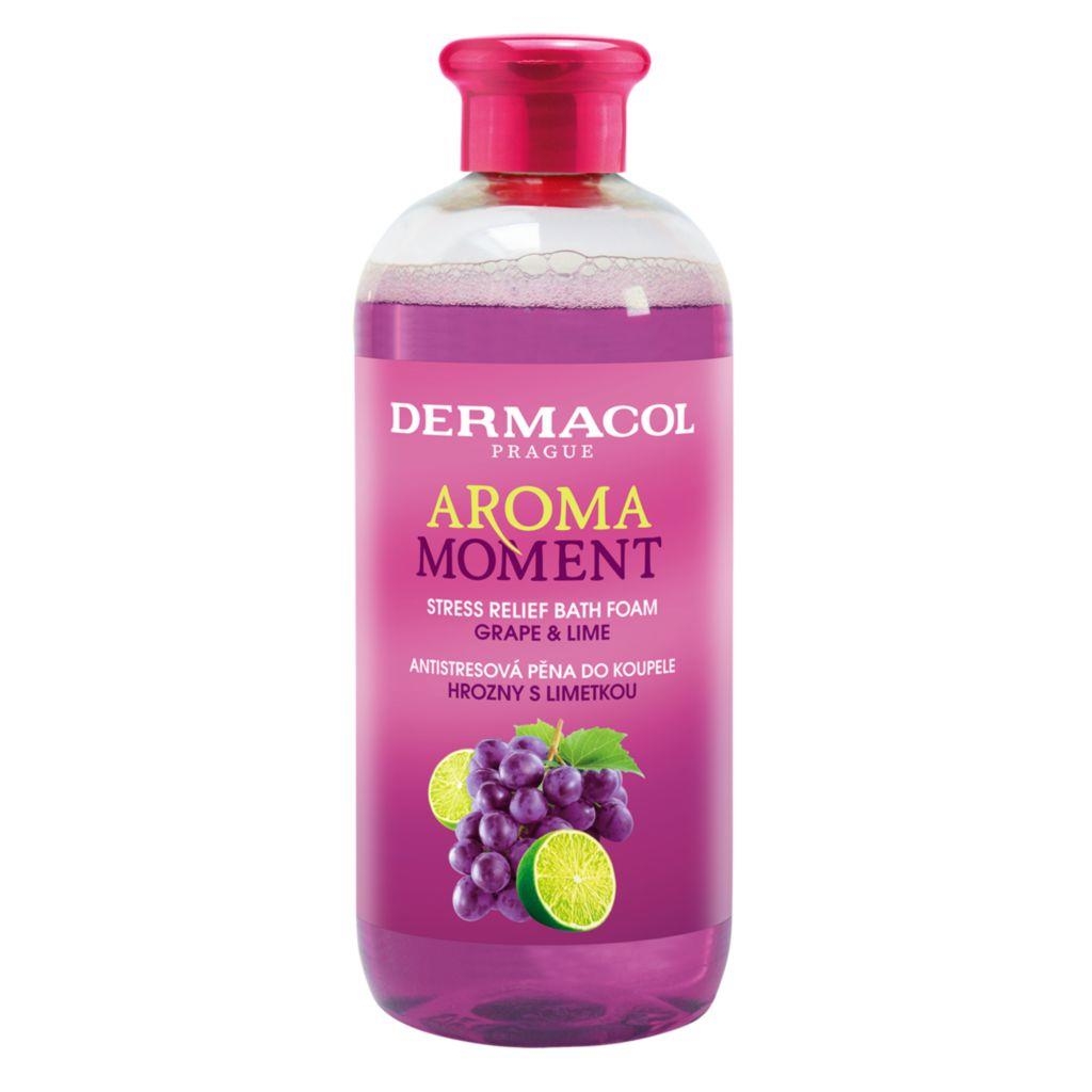 Drogerie a kosmetika - Dermacol Aroma Moment antistresová pěna do koupele hrozny s limetkou 500 ml