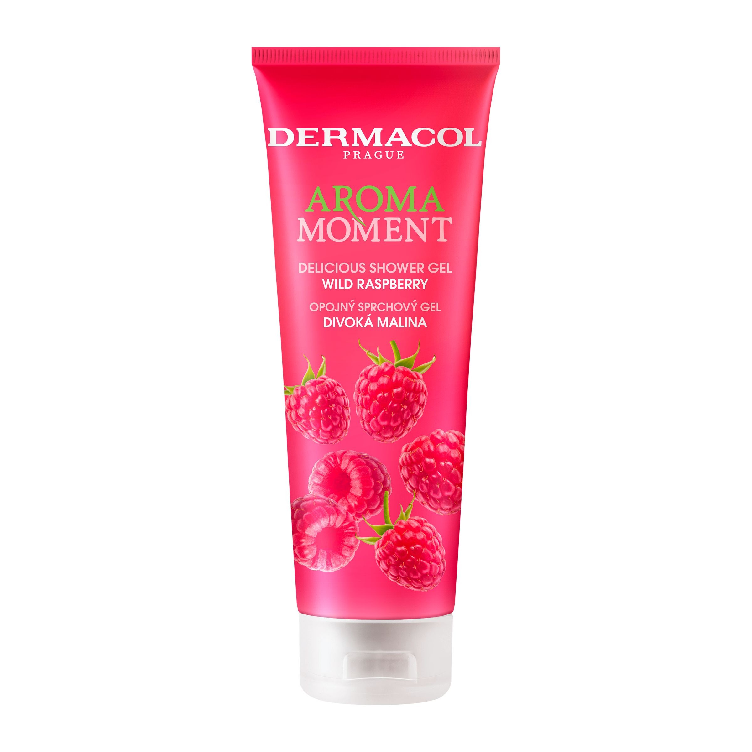 Drogerie a kosmetika - Dermacol Aroma Moment - opojný sprchový gel divoká malina 250 ml