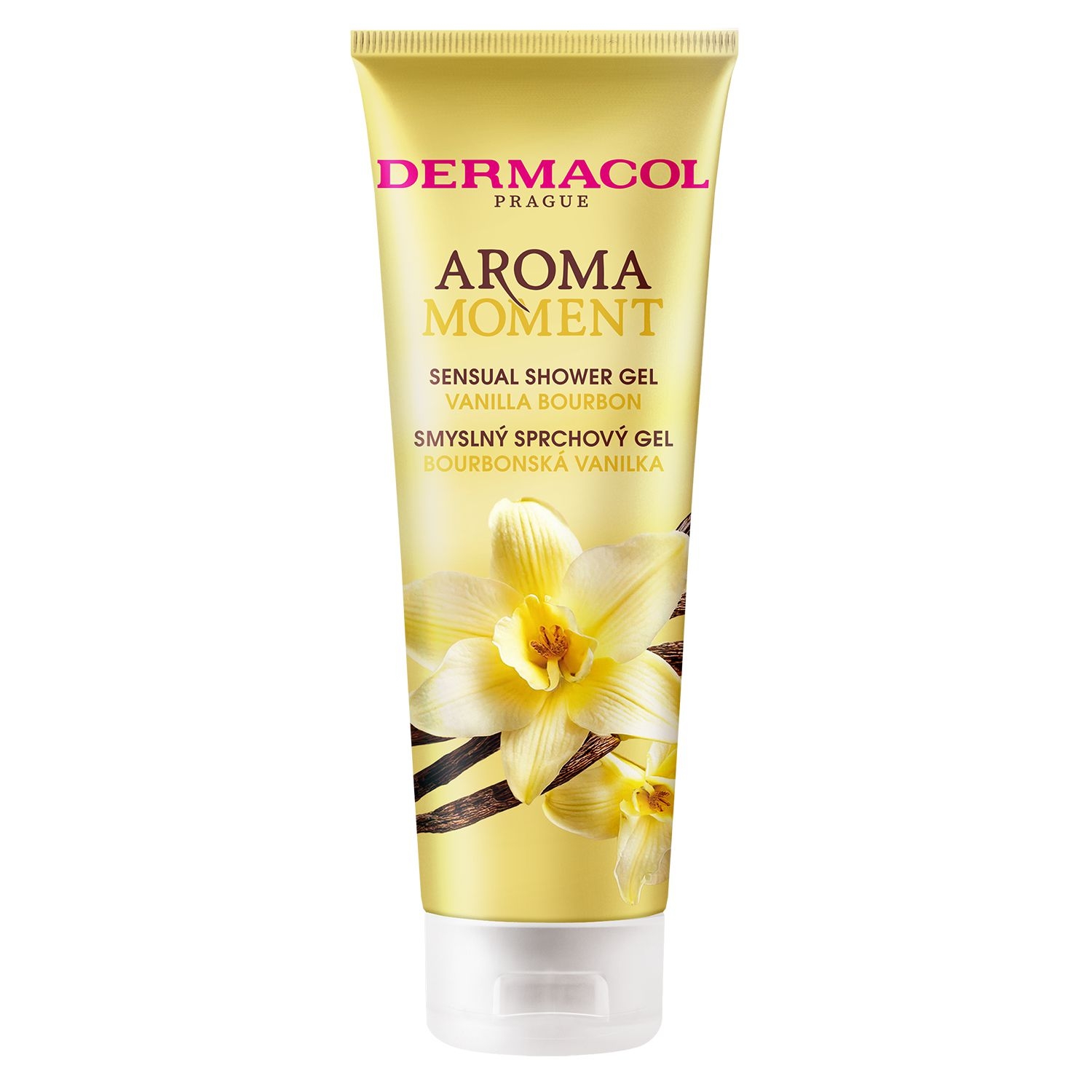 Drogerie a kosmetika - Dermacol Aroma Moment - Smyslný sprchový gel - bourbonská Vanilka 250 ml