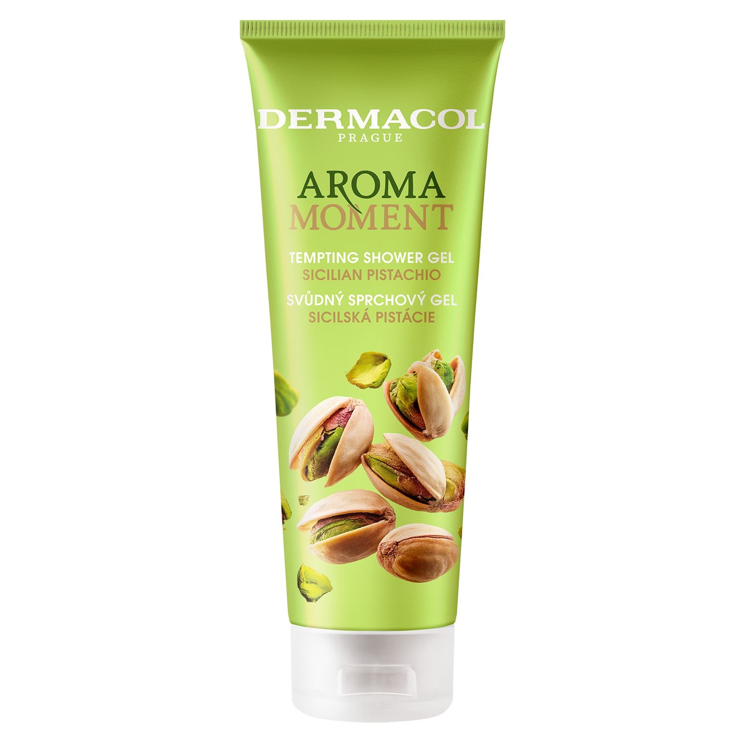 Drogerie a kosmetika - Dermacol Aroma Moment - Svůdný sprchový gel -sicilská pistácie 250 ml