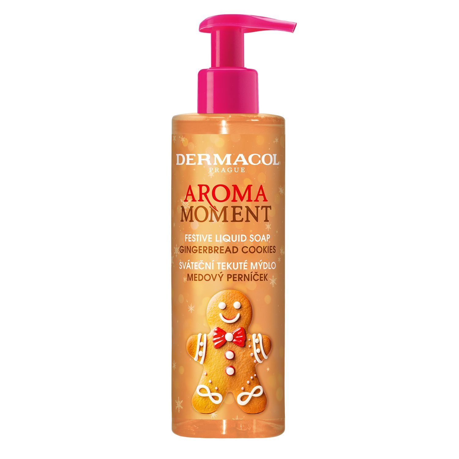 Drogerie a kosmetika - Dermacol Aroma moment - tekuté mýdlo medový perníček 250 ml