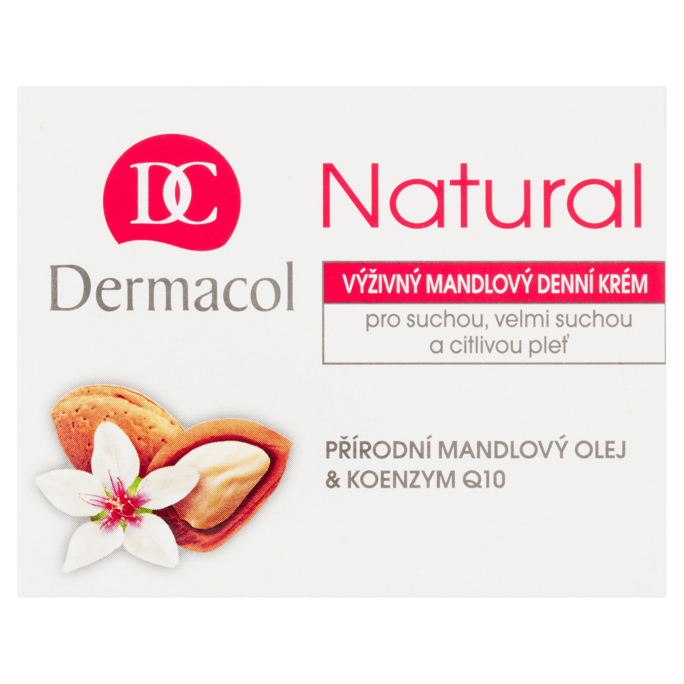 Drogerie a kosmetika - Dermacol Natural výživný mandlový denní krém 50 ml
