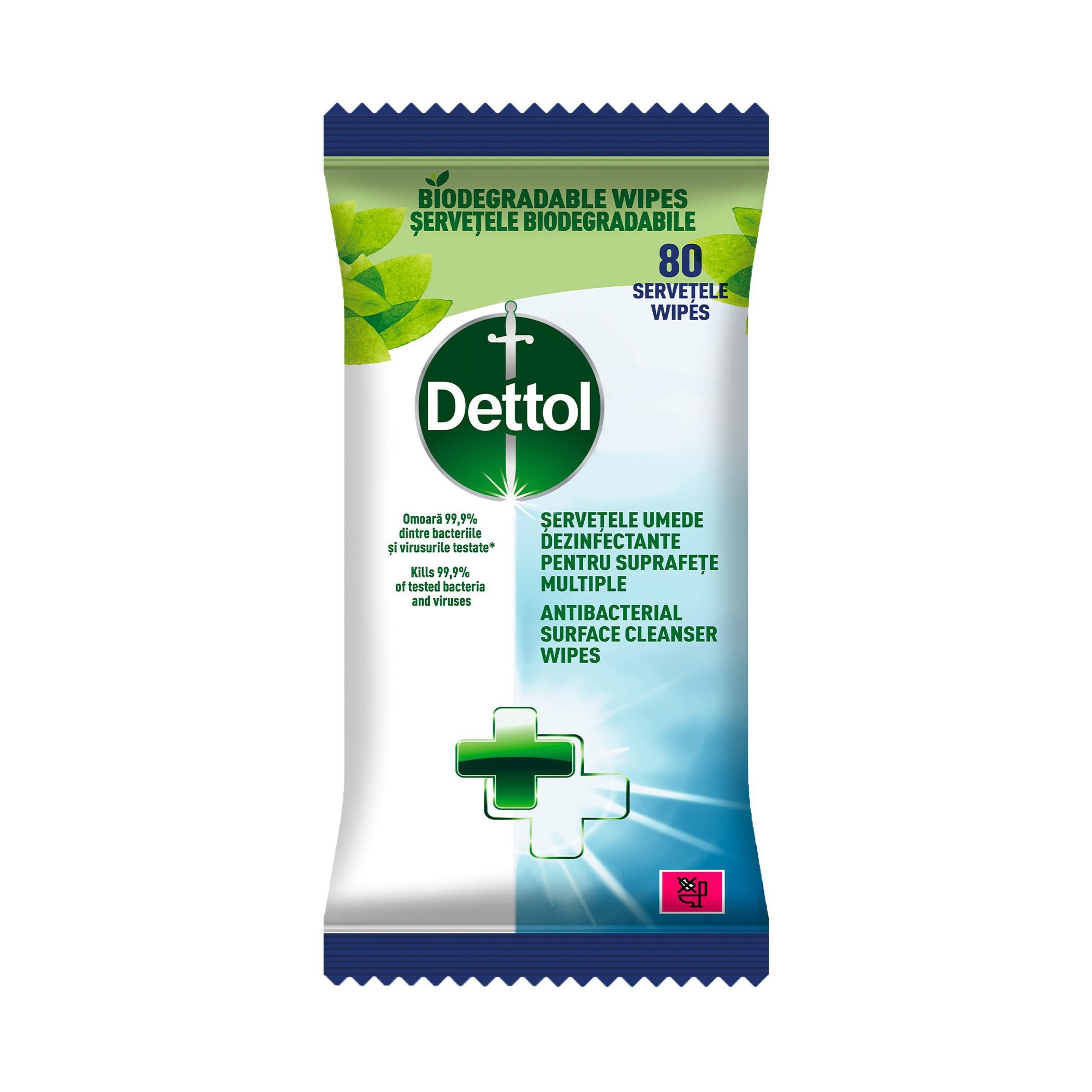Dettol antibakteriální ubrousky na povrchy 80 ks-0