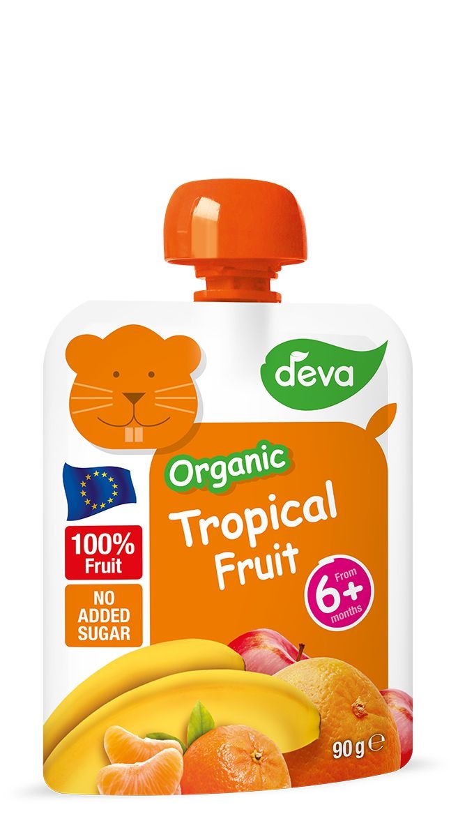 Zdravý svět - Deva BIO Tropické ovoce dětský ovocný příkrm 6m+ 90 g