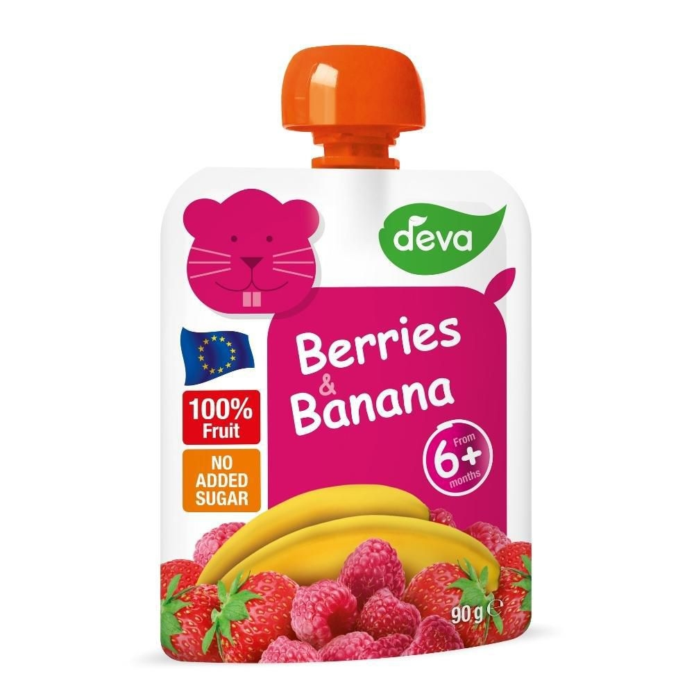 Svět dětí - Deva Jahoda, Malina, Banán 90 g
