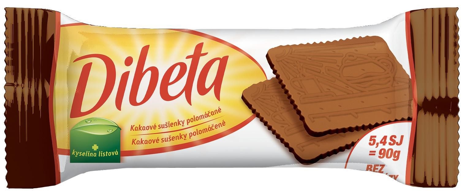 Zdravý svět - Diabeta Sušenky kakaové polomáčené 90 g