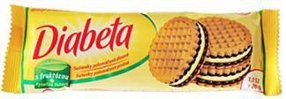 Trvanlivé potraviny - Diabeta Sušenky s citrónovou náplní polomáčené 60 g