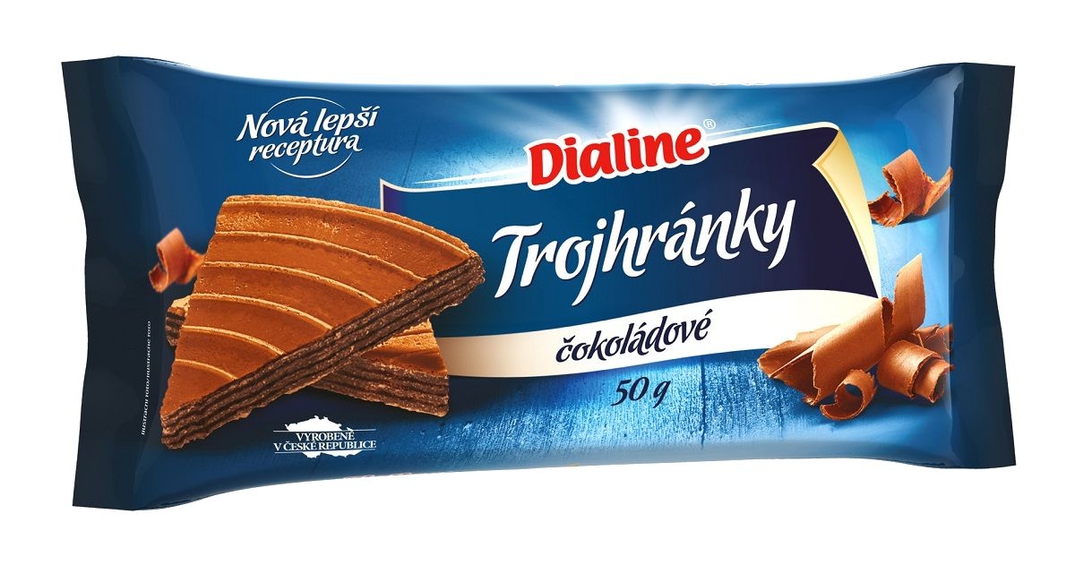 Zdravý svět - Dialine Trojhránky čokoládové 50 g