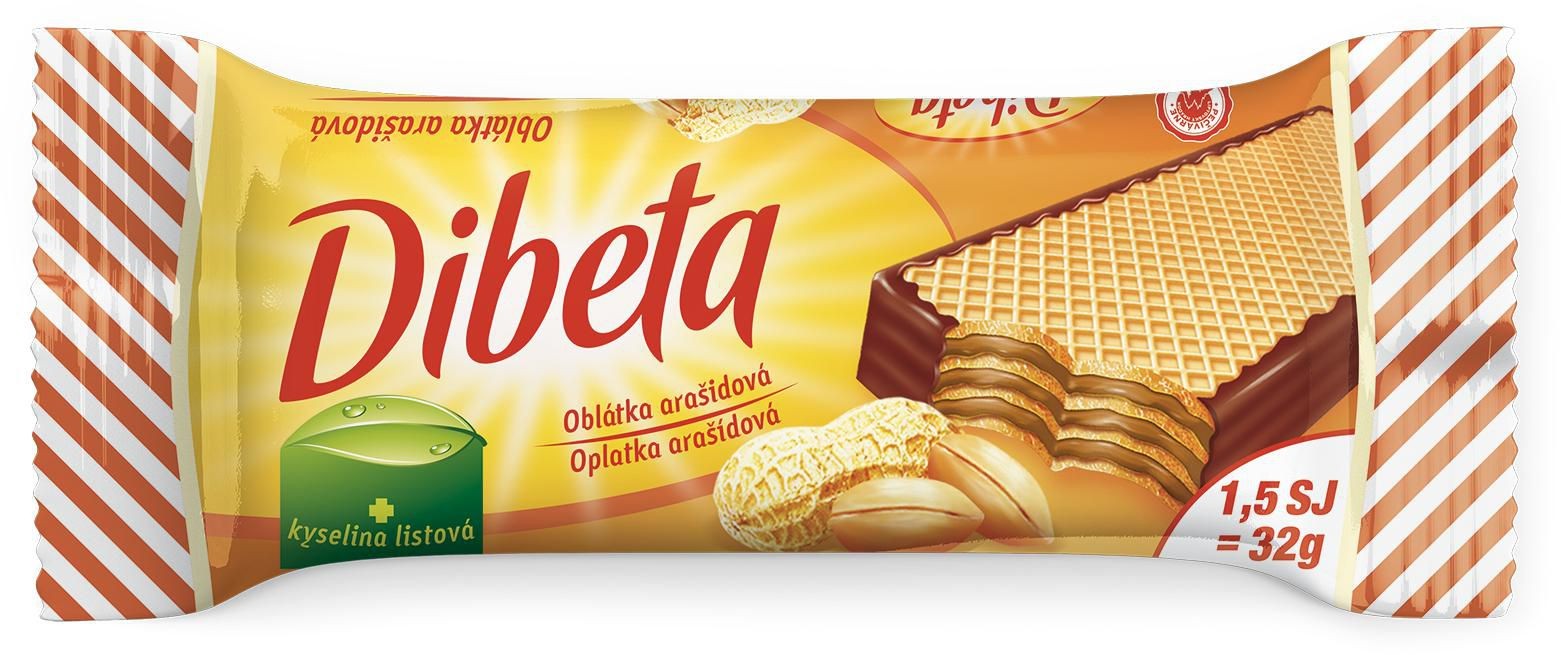 Zdravý svět - Dibeta Oplatka arašídová 32 g