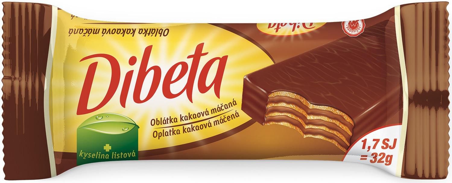 Zdravý svět - Dibeta Oplatka kakaová máčená 32 g