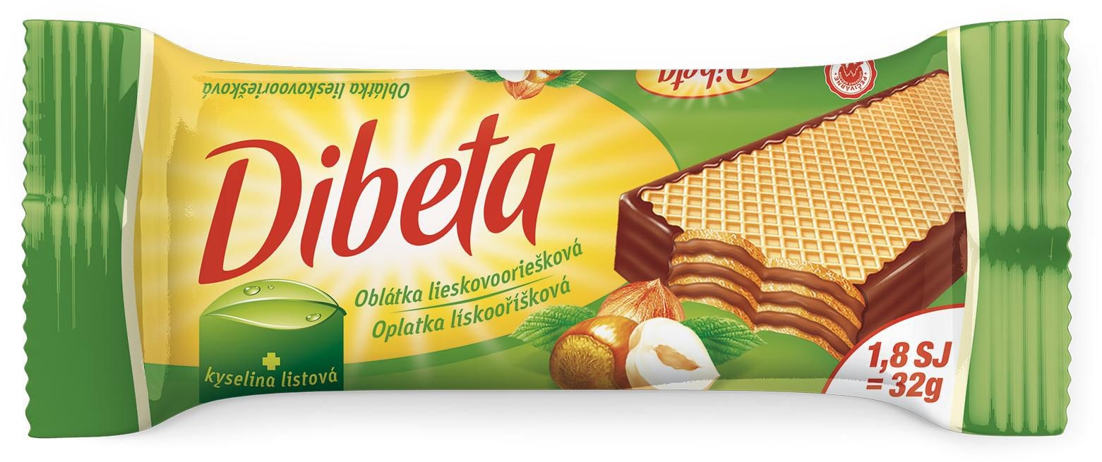 Zdravý svět - Dibeta Oplatka lísko-oříšková 32 g