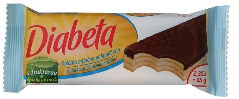 Dibeta Oplatka mléčná polomáčená 45 g-0
