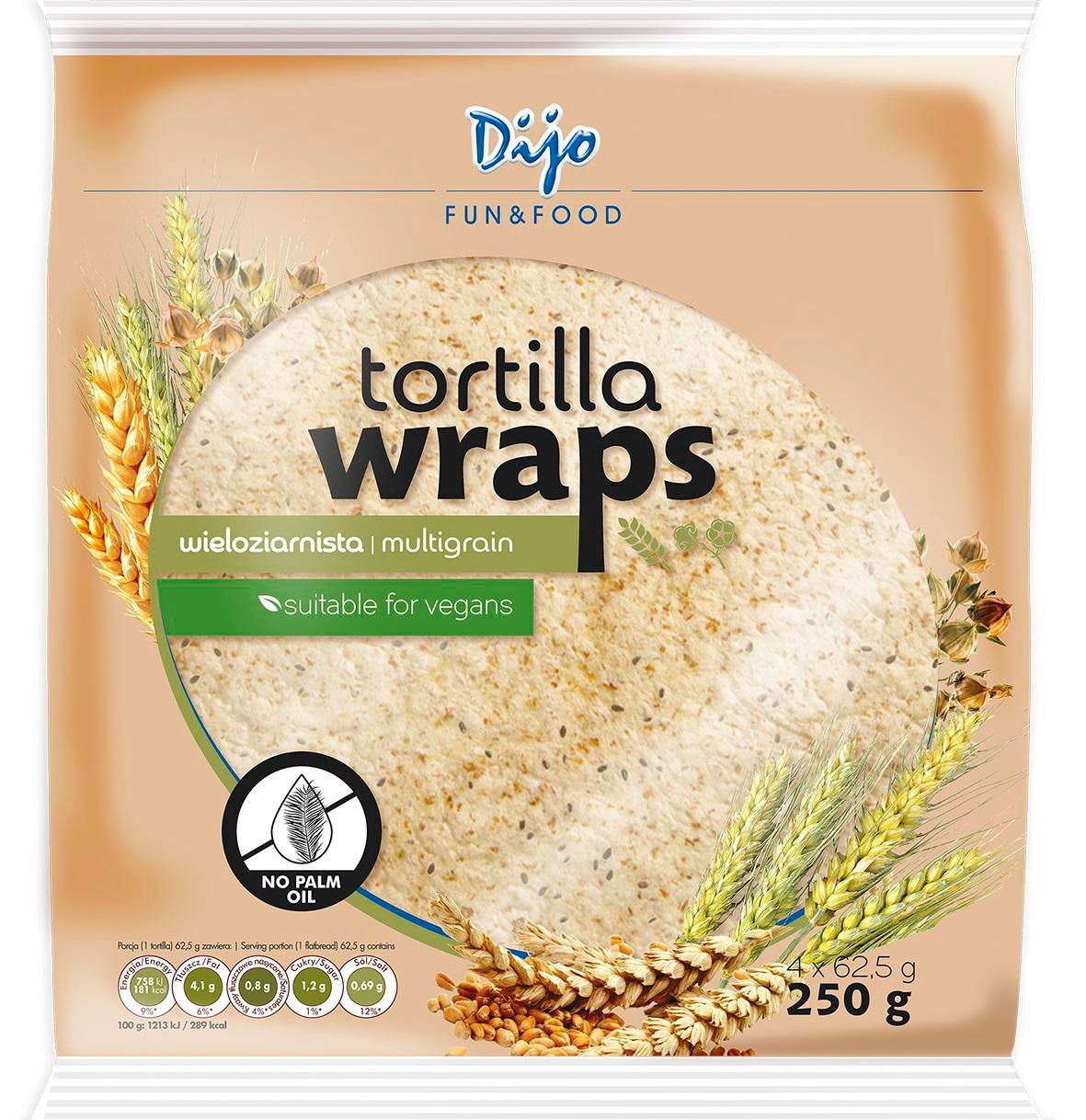 Pekárna a cukrárna - Dijo Tortilla pšeničná vícezrnná 250g