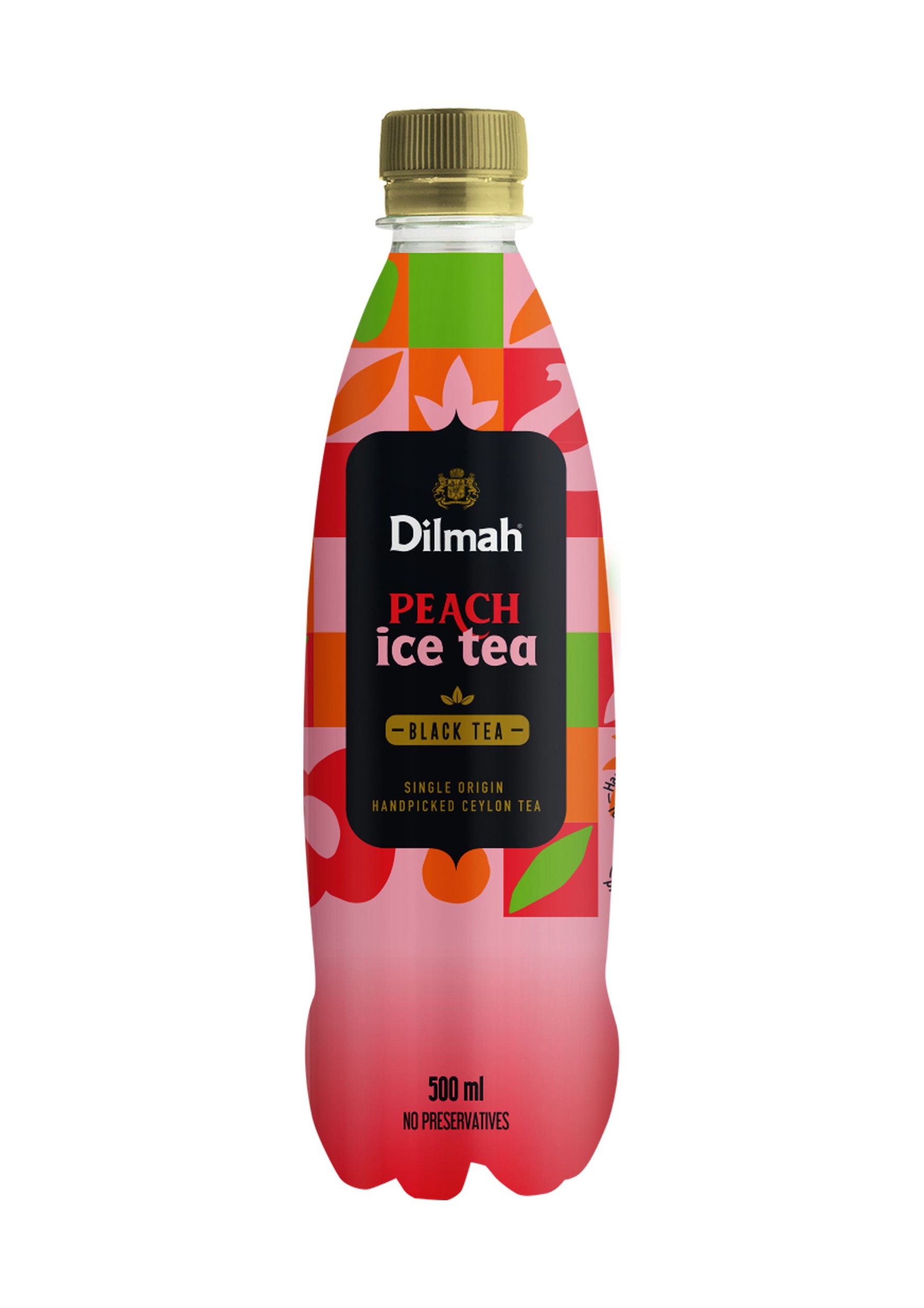 Nápoje - Dilmah Black Ice Tea Peach 0,5l