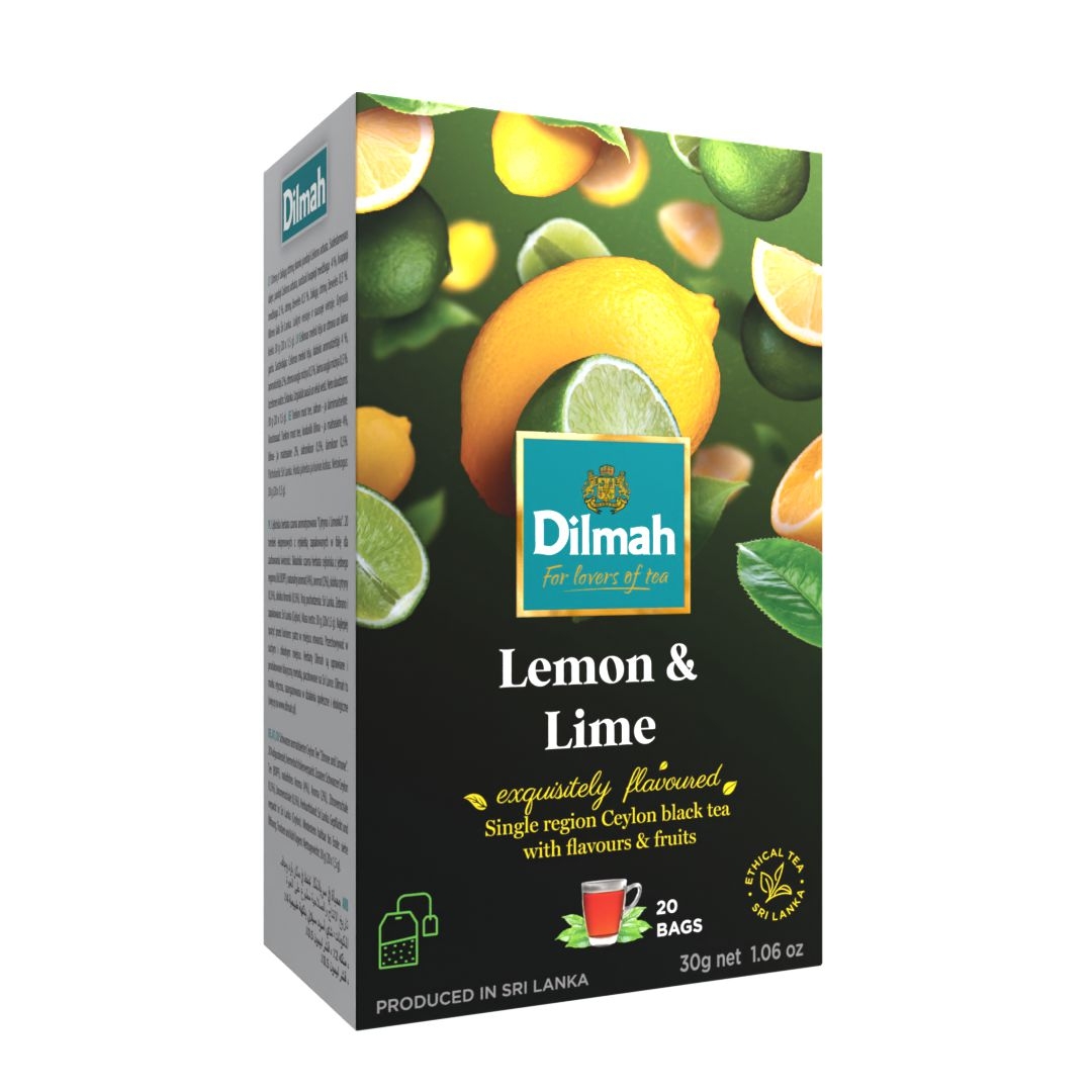 Nápoje - Dilmah Čaj černý Citron a limetka 30 g