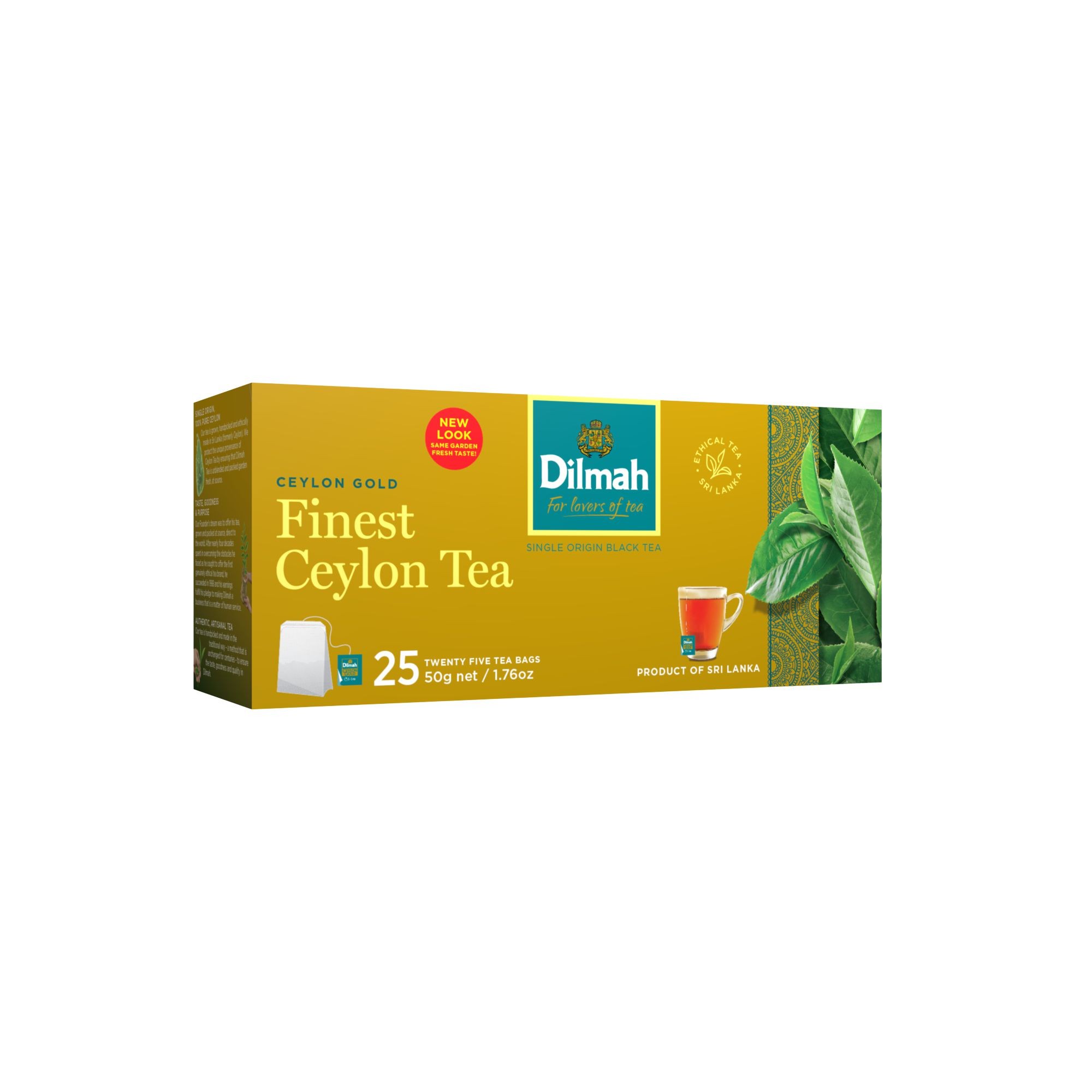 Nápoje - Dilmah Ceylon Gold černý čaj 25x2 g