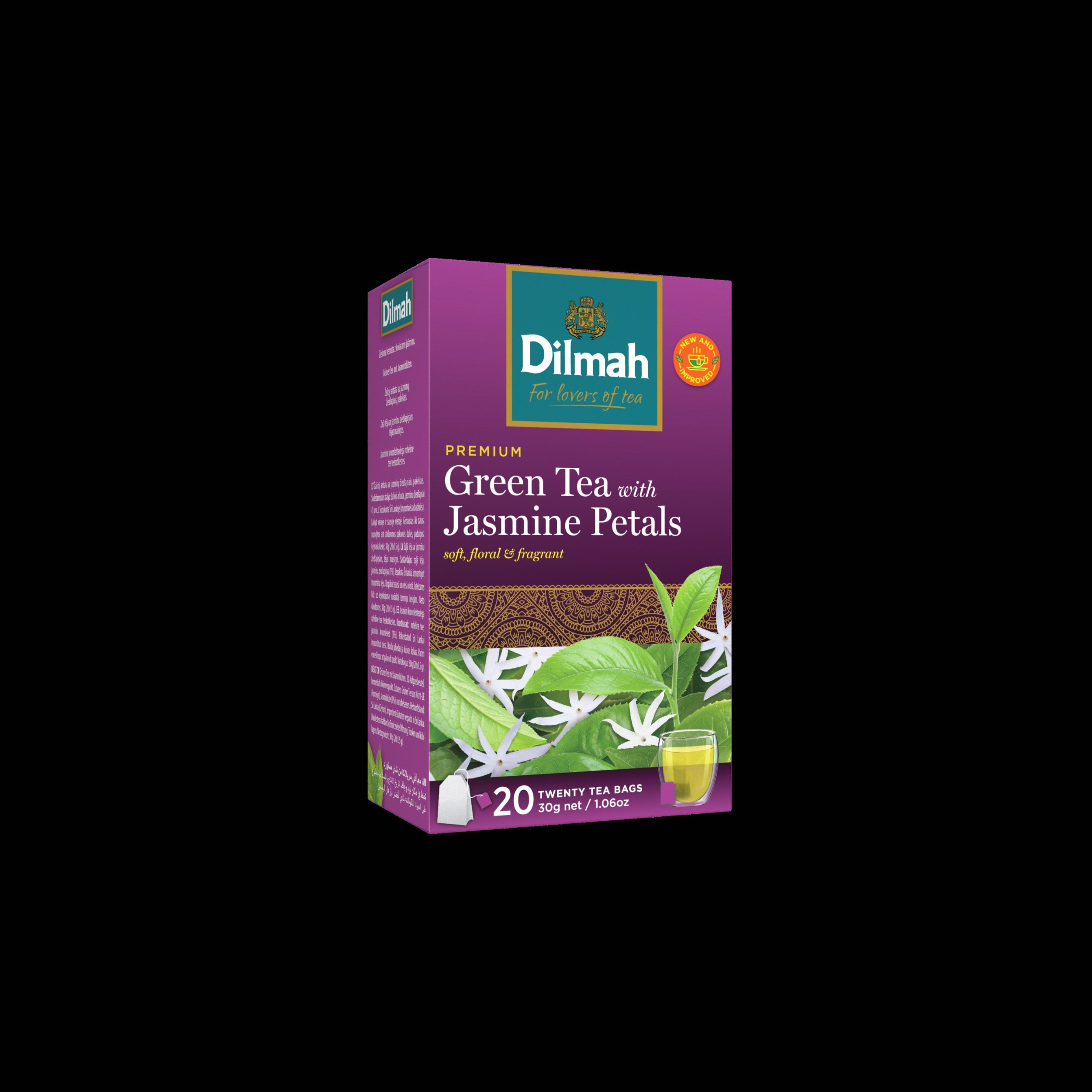 Nápoje - Dilmah Zelený čaj s květy jasmínu 20x1,5 g