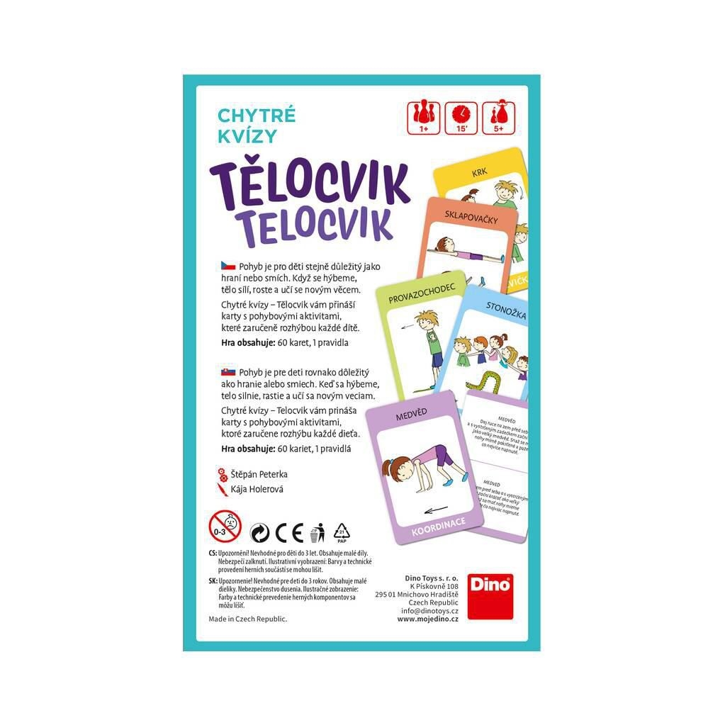 Dino Chytré kvízy – TĚLOCVIK Naučná hra-1