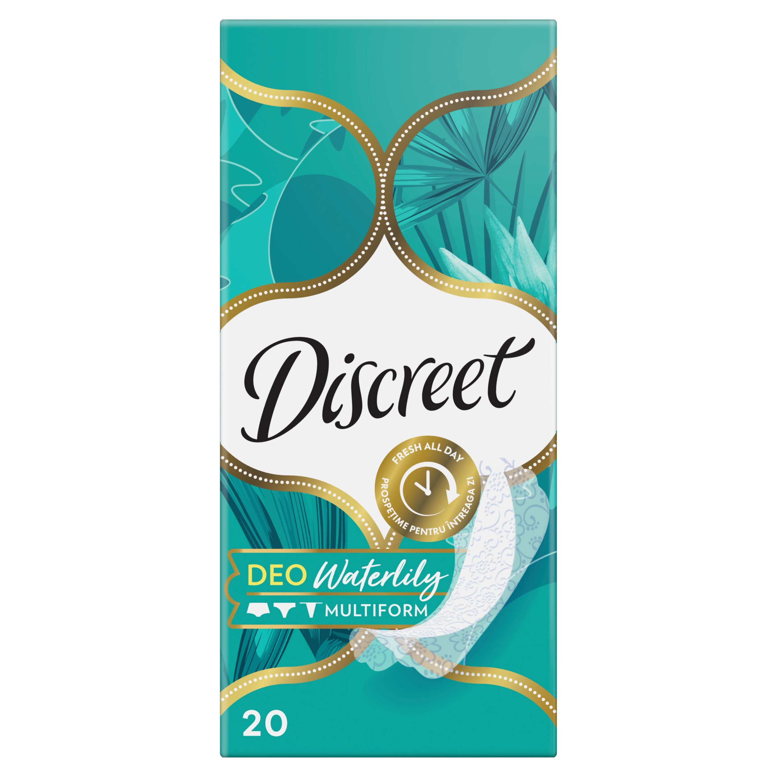 Drogerie a kosmetika - Discreet Prodyšné intimky Multiform Waterlily 20 ks