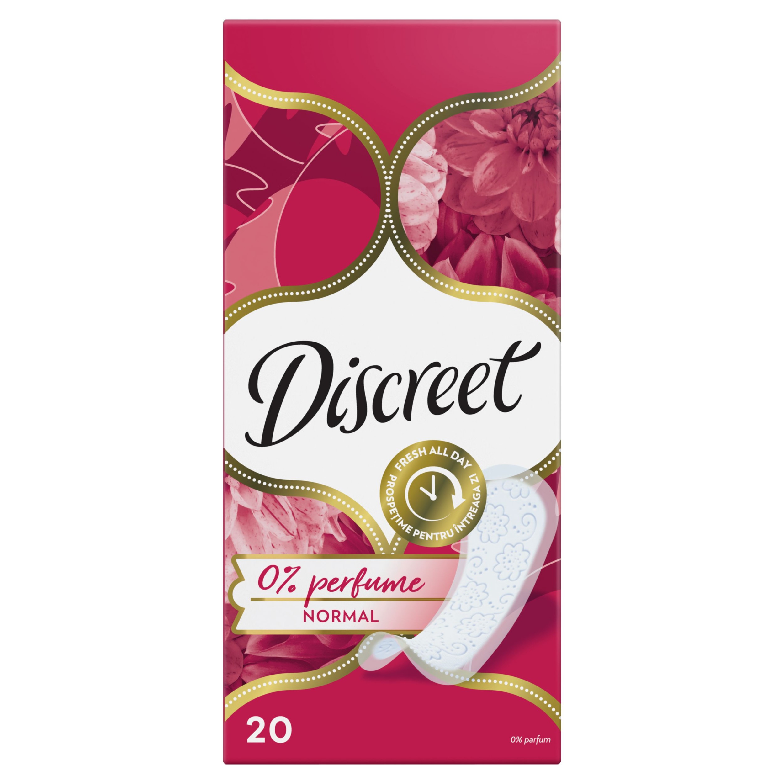 Drogerie a kosmetika - Discreet prodyšné neparfémované vložky 20 ks