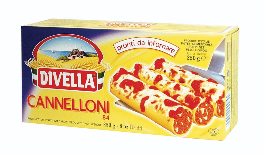 Trvanlivé potraviny - Divella Cannelloni di semola 250g
